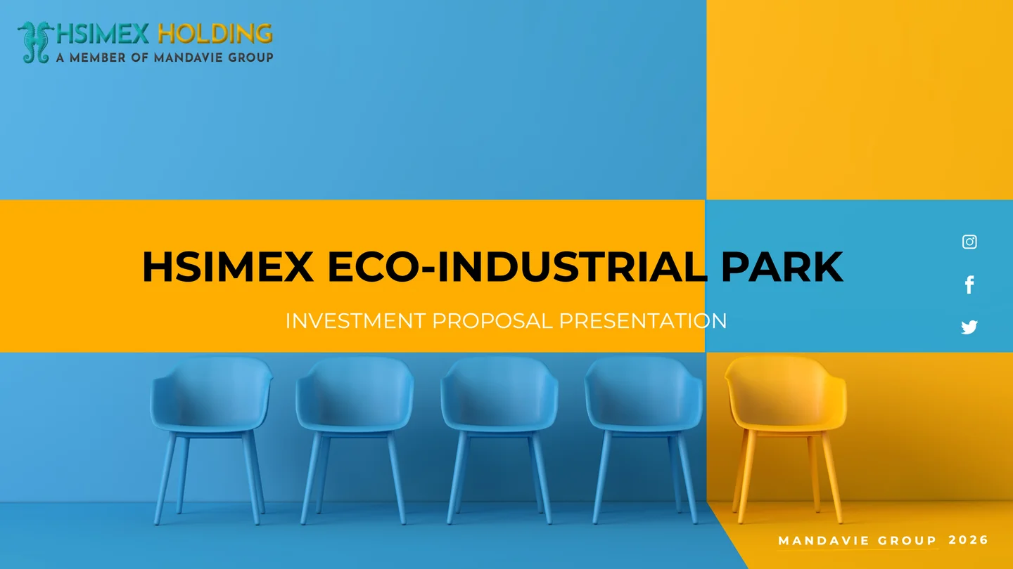 Cover of the supplied HSIMEX Eco-Industrial Park investment proposal presentation